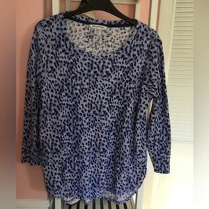Tommy Bahama Med top blue dot print GUC cotton